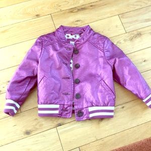 Toddler Pumpkin patch brand purple bomber jacket